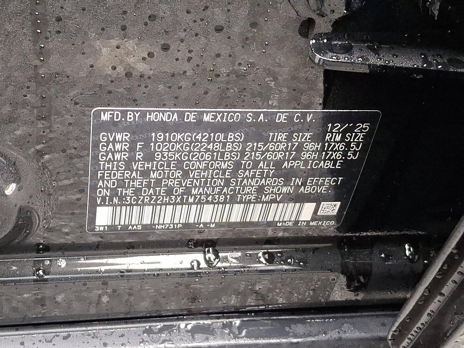 2026 Honda HR-V LX AWD CVT