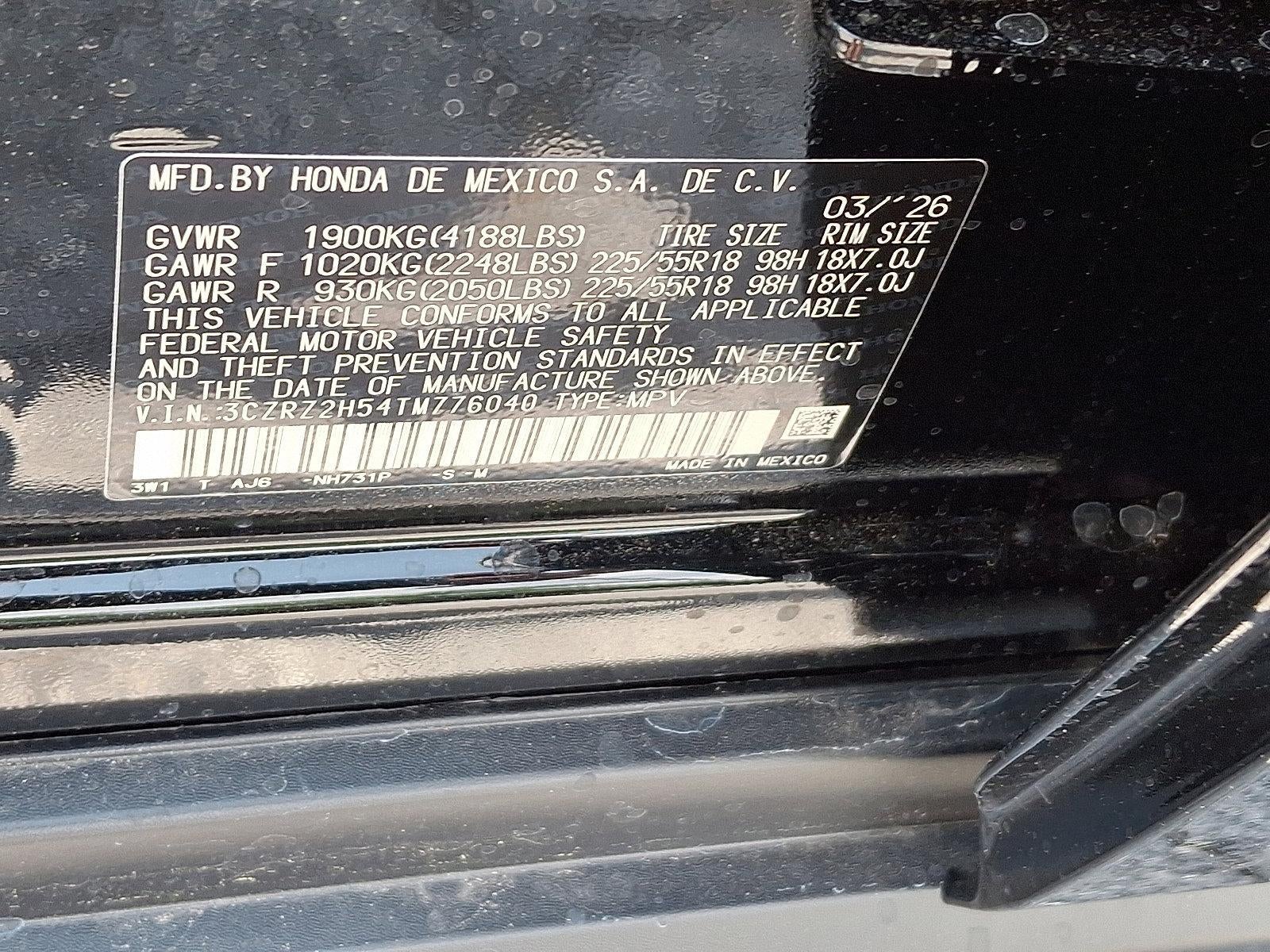 2026 Honda HR-V Sport AWD CVT
