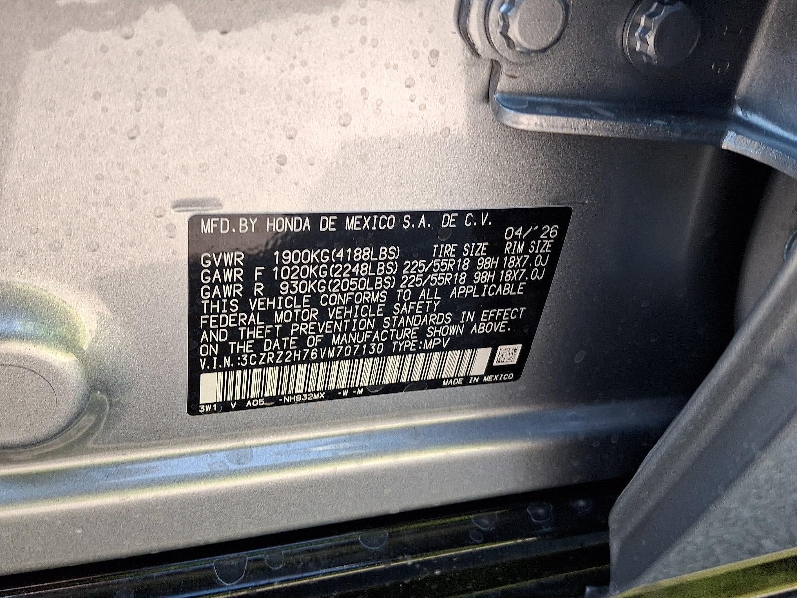 2027 Honda HR-V EX-L AWD CVT