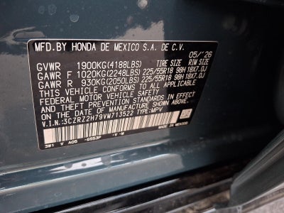2027 Honda HR-V EX-L AWD CVT