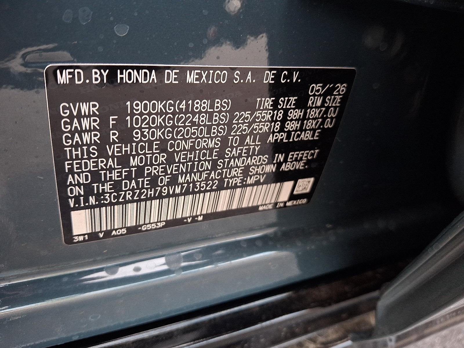 2027 Honda HR-V EX-L AWD CVT