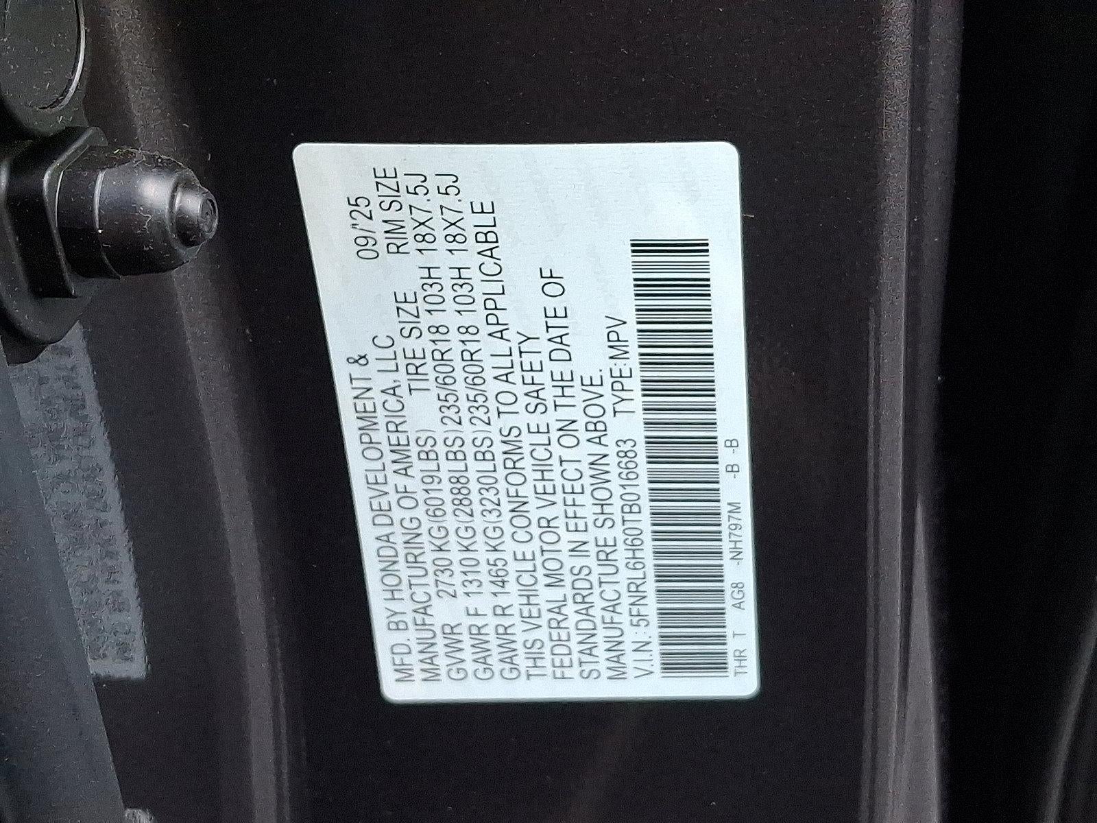 2026 Honda Odyssey EX-L Auto