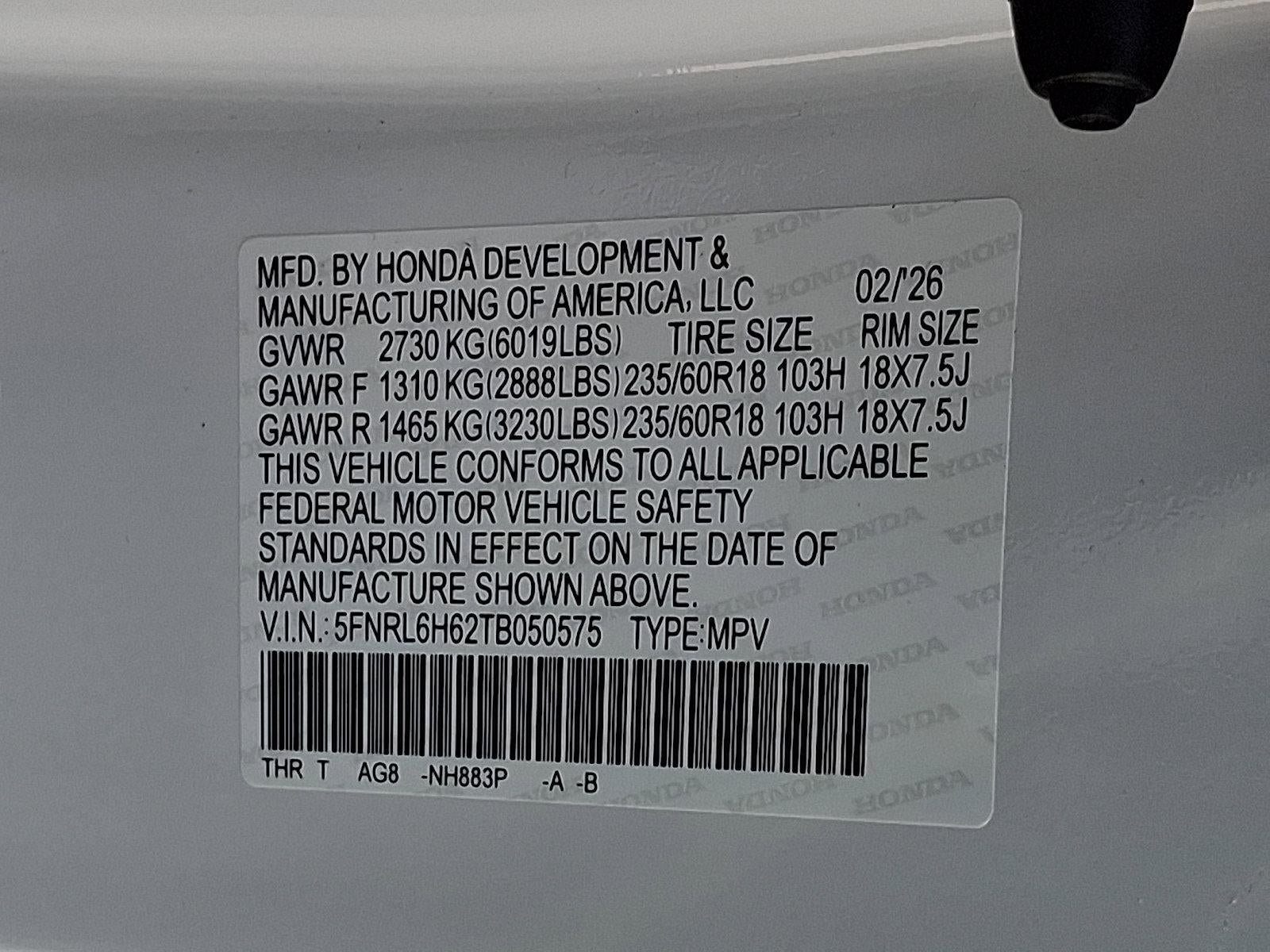 2026 Honda Odyssey EX-L Auto
