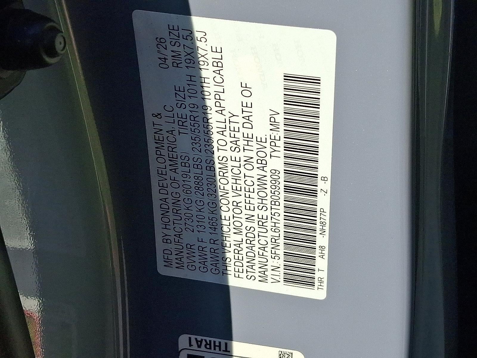 2026 Honda Odyssey Sport-L Auto