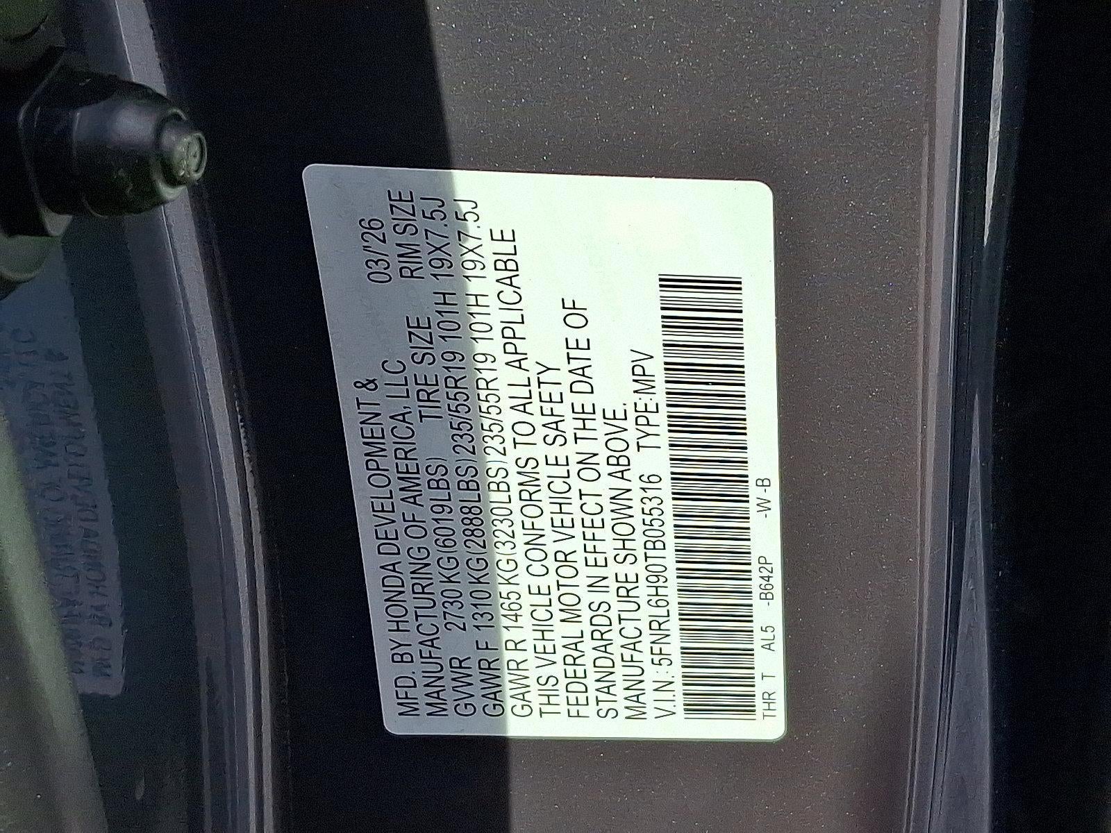 2026 Honda Odyssey Elite Auto