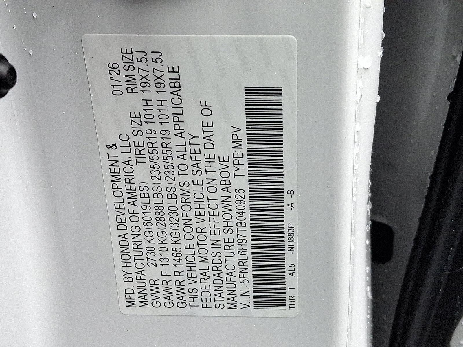 2026 Honda Odyssey Elite Auto