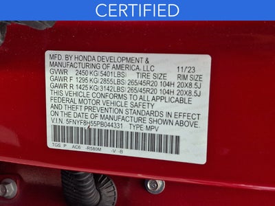 2023 Honda Passport EX-L AWD