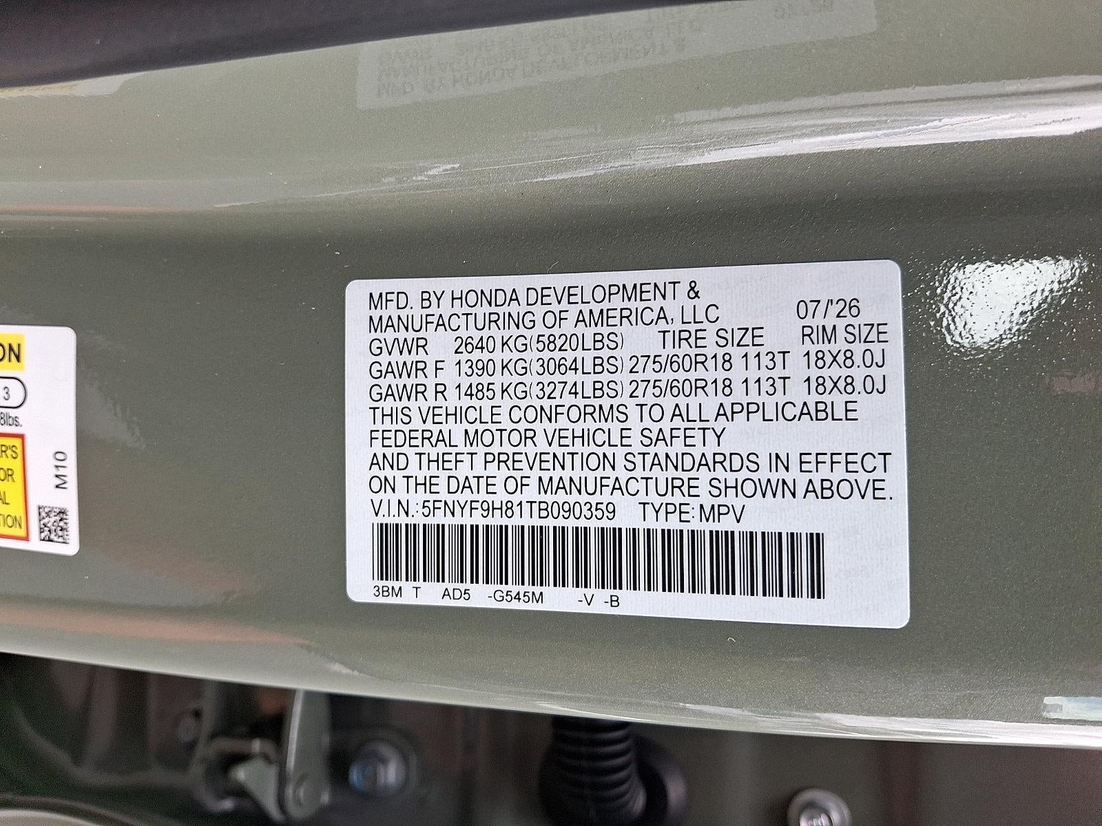 2026 Honda Passport TrailSport Elite AWD