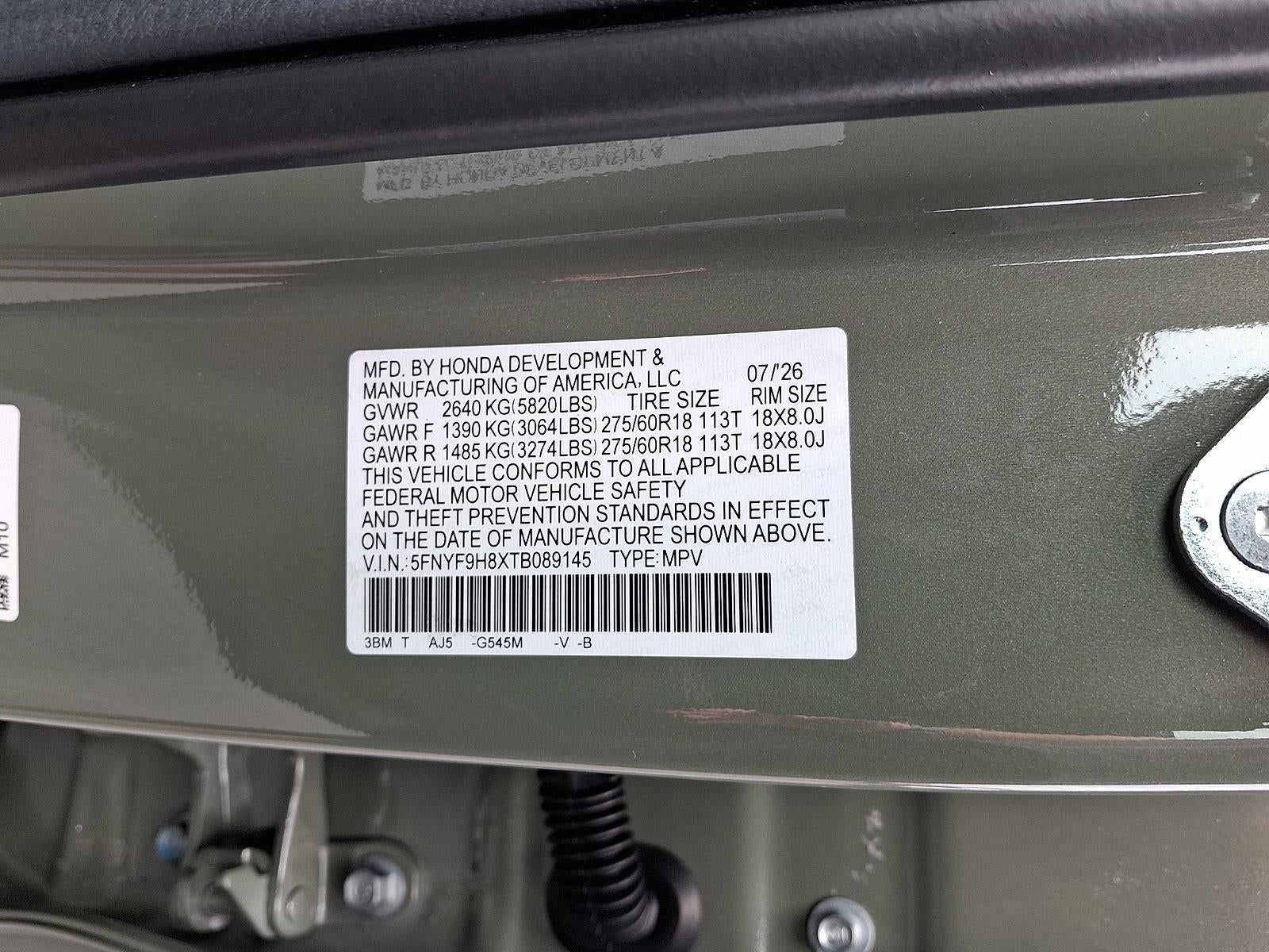 2026 Honda Passport TrailSport Elite AWD