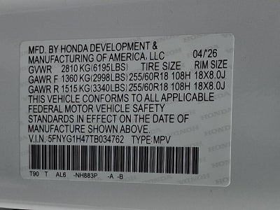 2026 Honda Pilot EX-L AWD