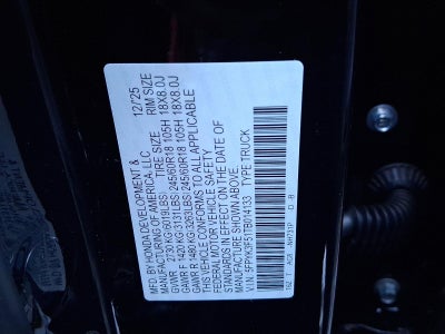 2026 Honda Ridgeline RTL AWD