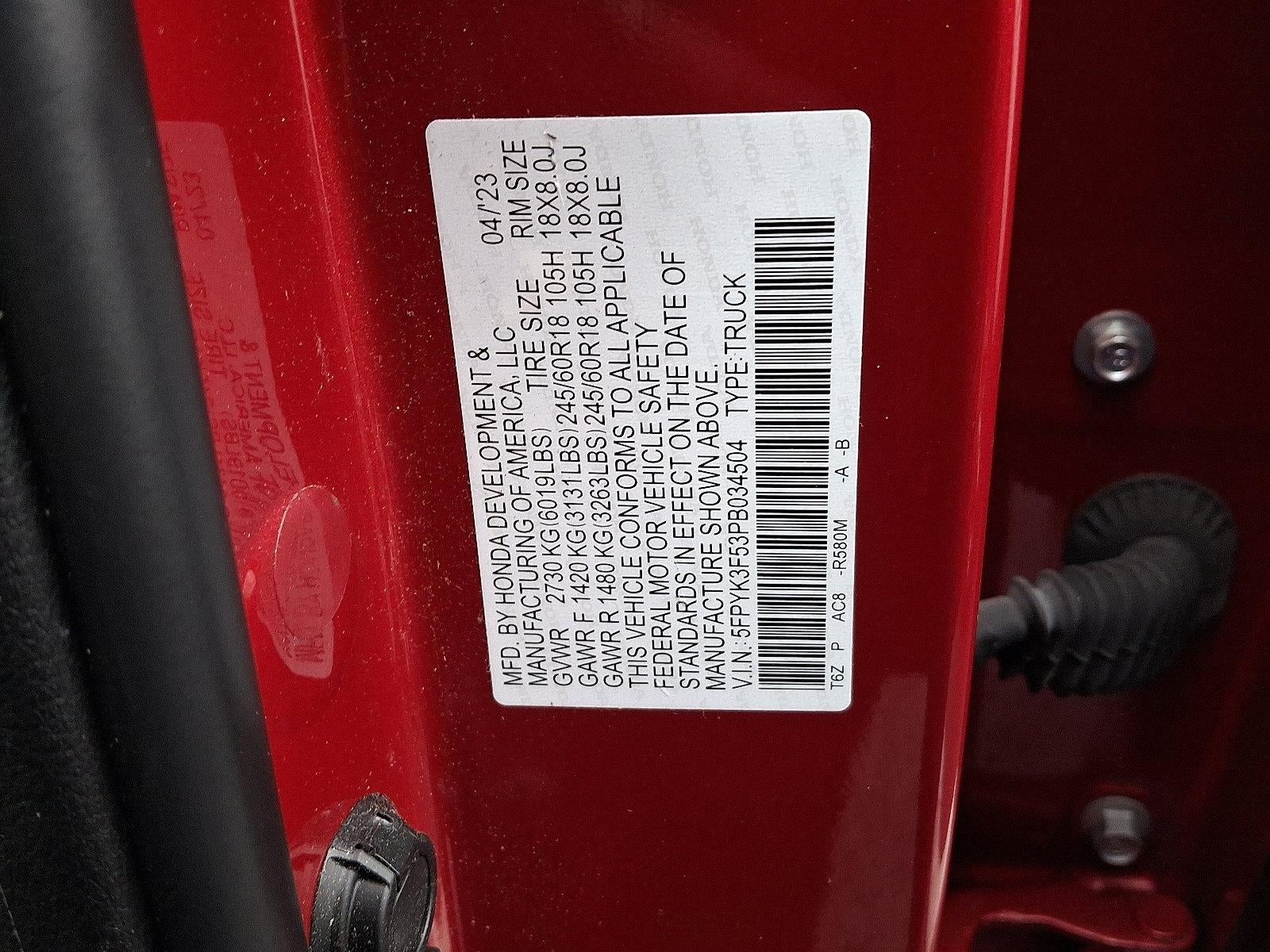 2023 Honda Ridgeline RTL AWD