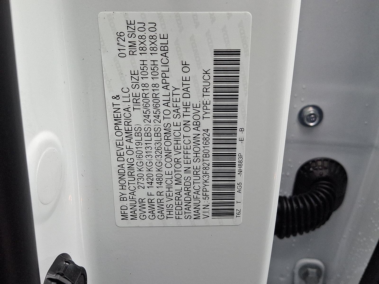 2026 Honda Ridgeline Black Edition AWD