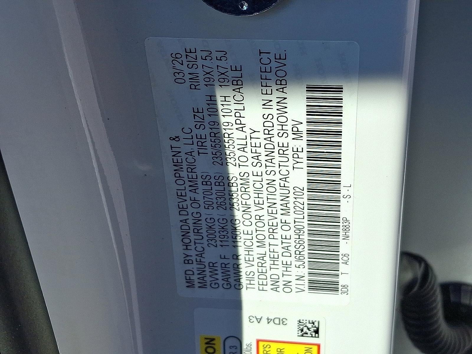 2026 Honda CR-V Hybrid Sport Touring AWD