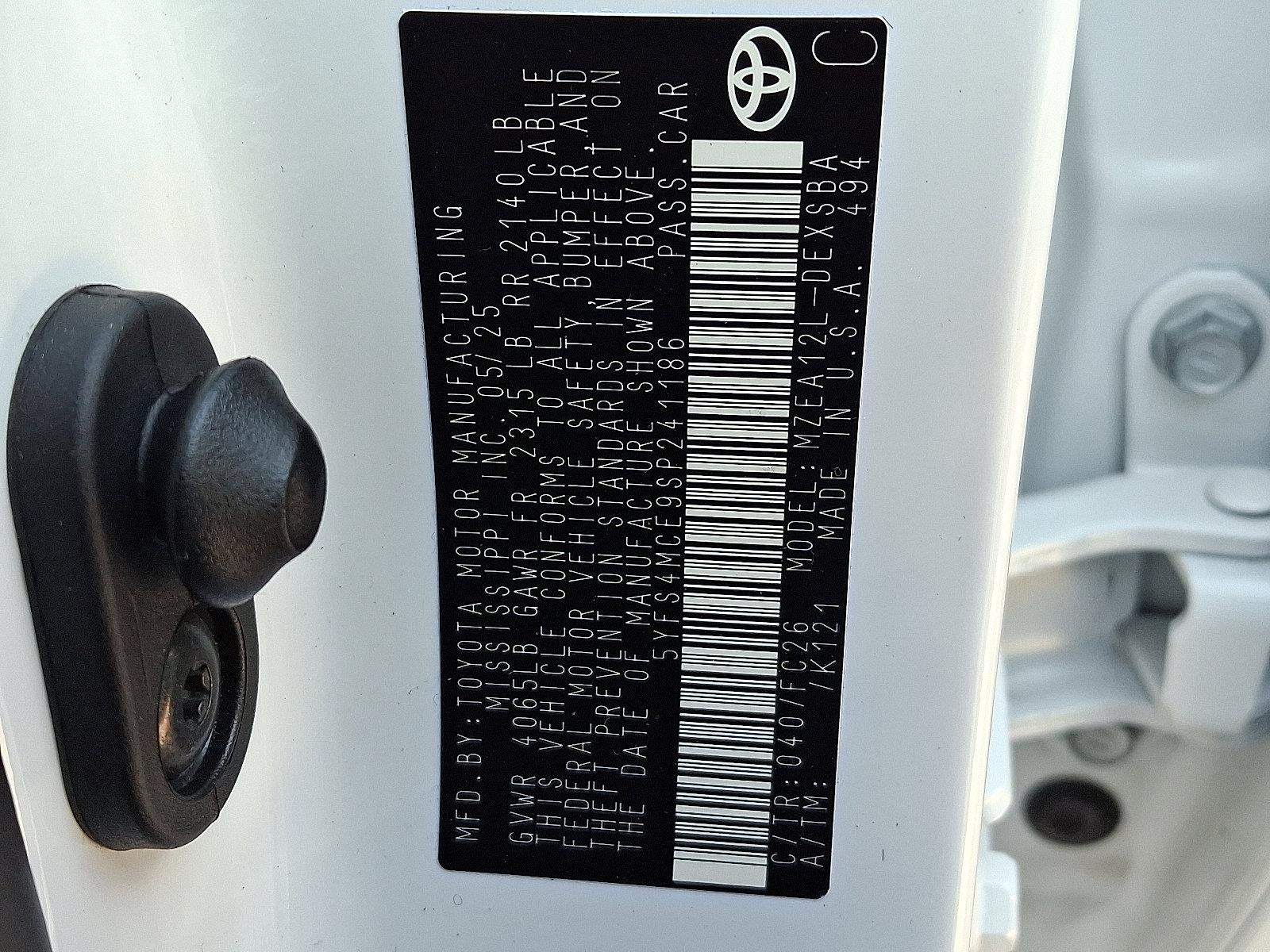 2025 Toyota Corolla SE CVT (Natl)