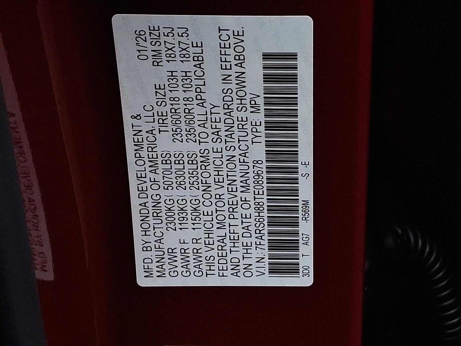 2026 Honda CR-V Hybrid Sport-L AWD