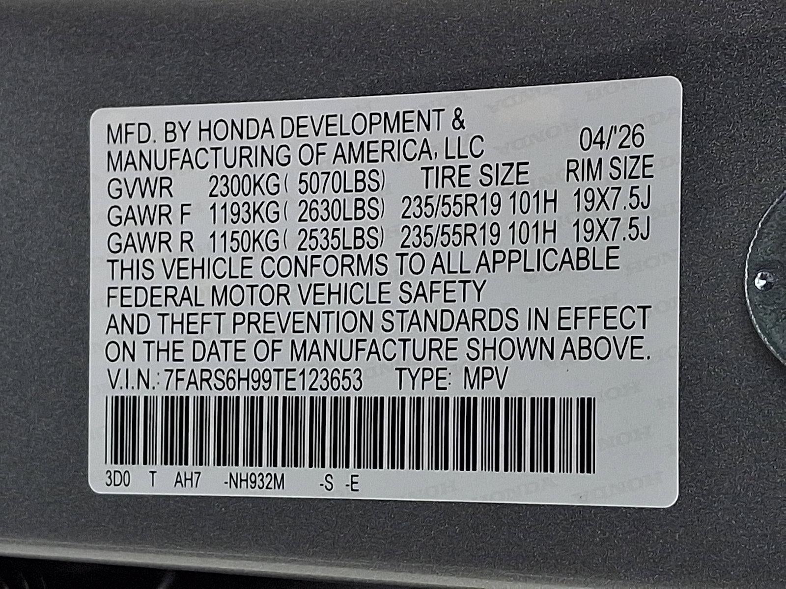 2026 Honda CR-V Hybrid Sport Touring AWD