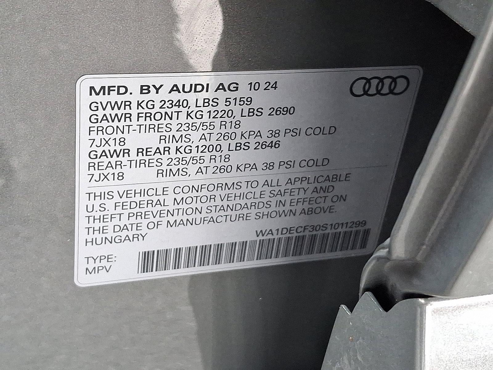 2025 Audi Q3 S line Premium 45 TFSI quattro