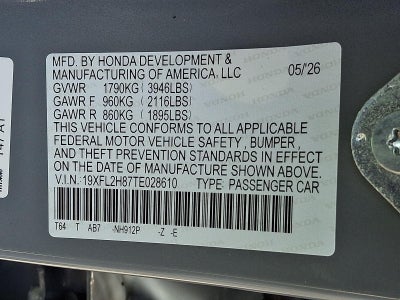 2026 Honda Civic Hatchback Sport CVT