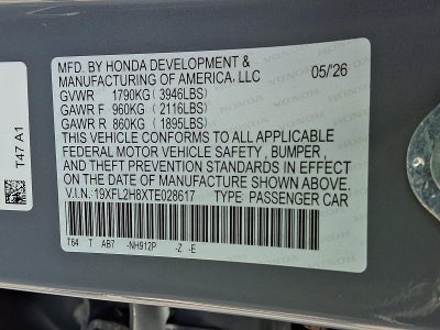 2026 Honda Civic Hatchback Sport CVT