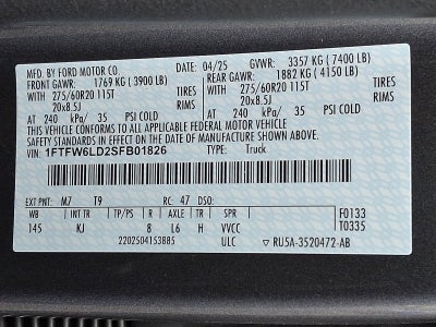 2025 Ford F-150 King Ranch 4WD SuperCrew 5.5' Box