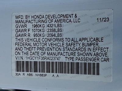 2024 Honda Accord Sedan EX CVT