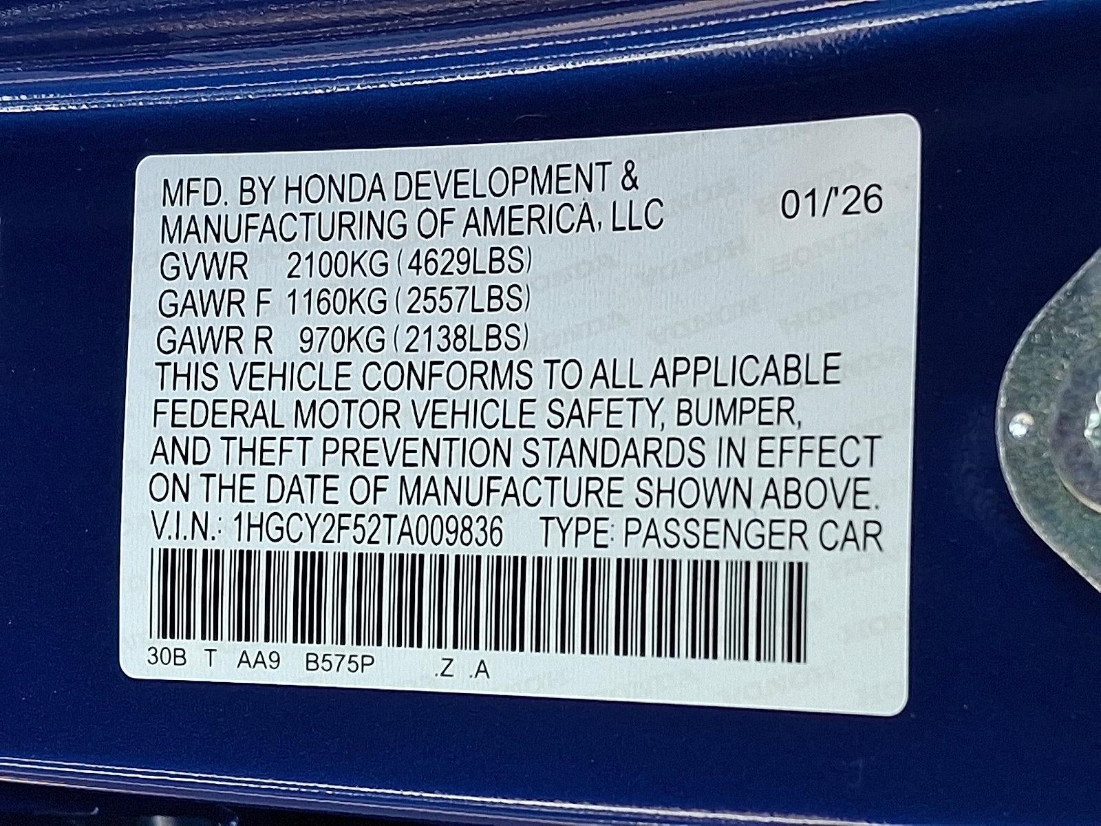 2026 Honda Accord Hybrid Sport Sedan