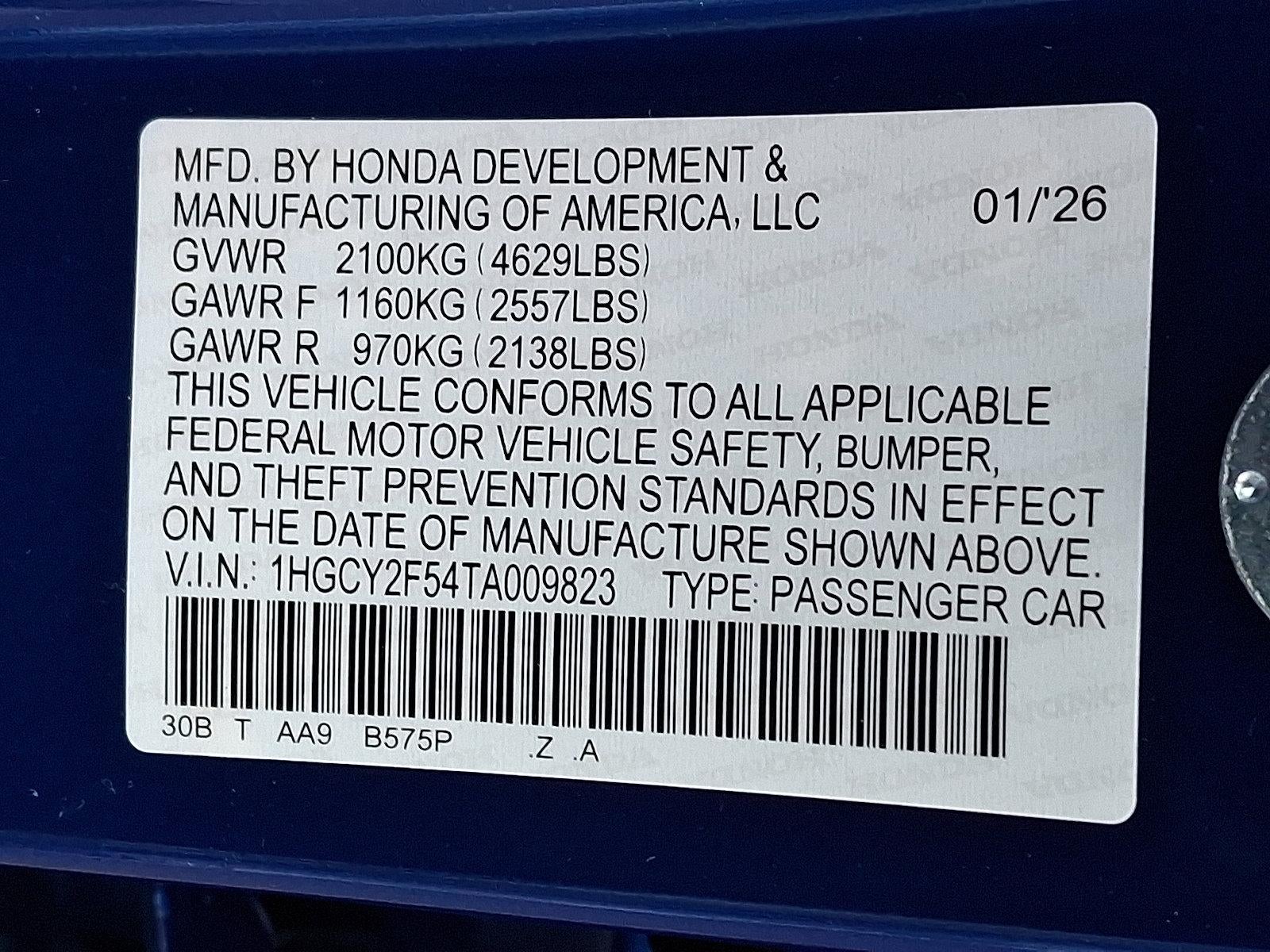 2026 Honda Accord Hybrid Sport Sedan