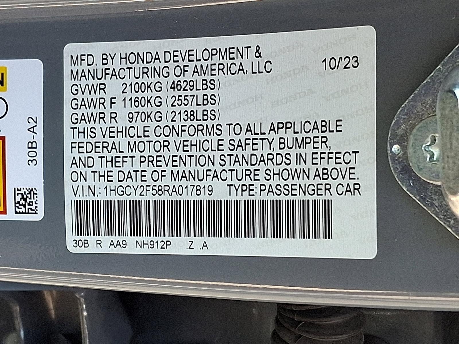 2024 Honda Accord Hybrid Sport Sedan