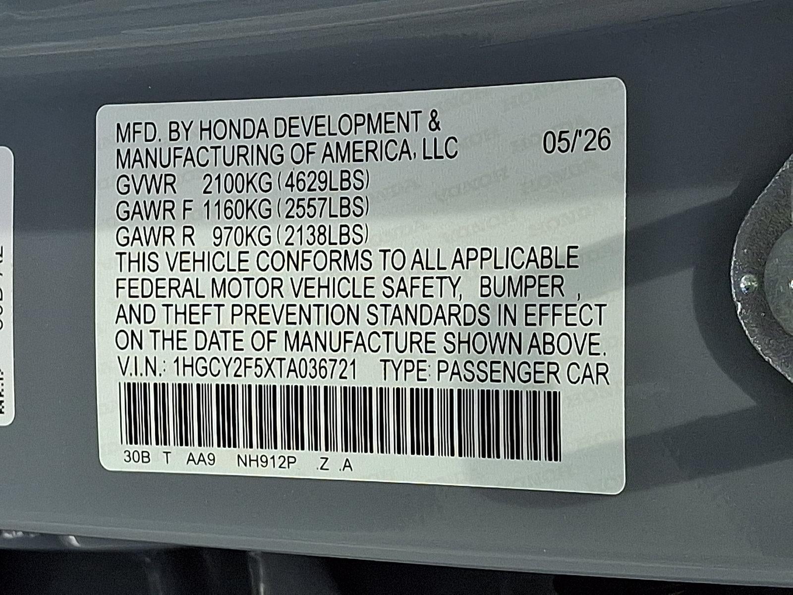 2026 Honda Accord Hybrid Sport Sedan