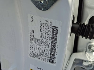 2026 Honda Accord Hybrid EX-L Sedan