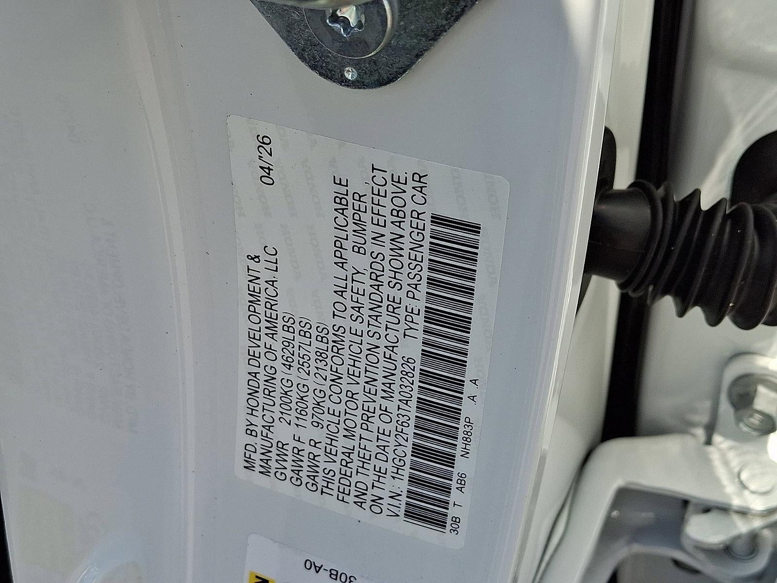 2026 Honda Accord Hybrid EX-L Sedan