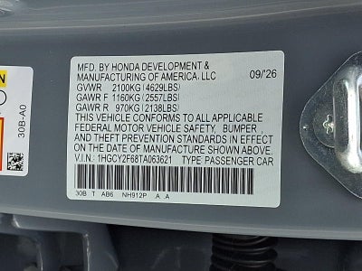2026 Honda Accord Hybrid EX-L Sedan