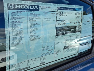 2026 Honda Civic Sedan Sport CVT