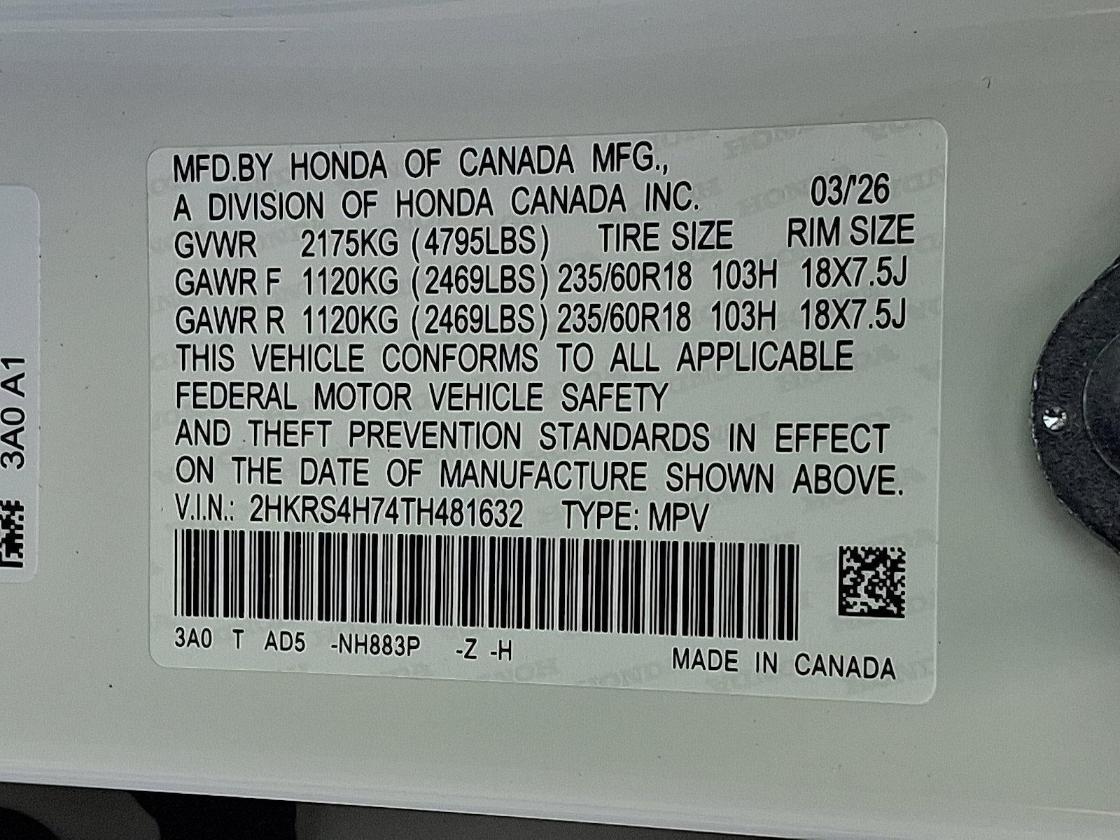 2026 Honda CR-V EX-L AWD