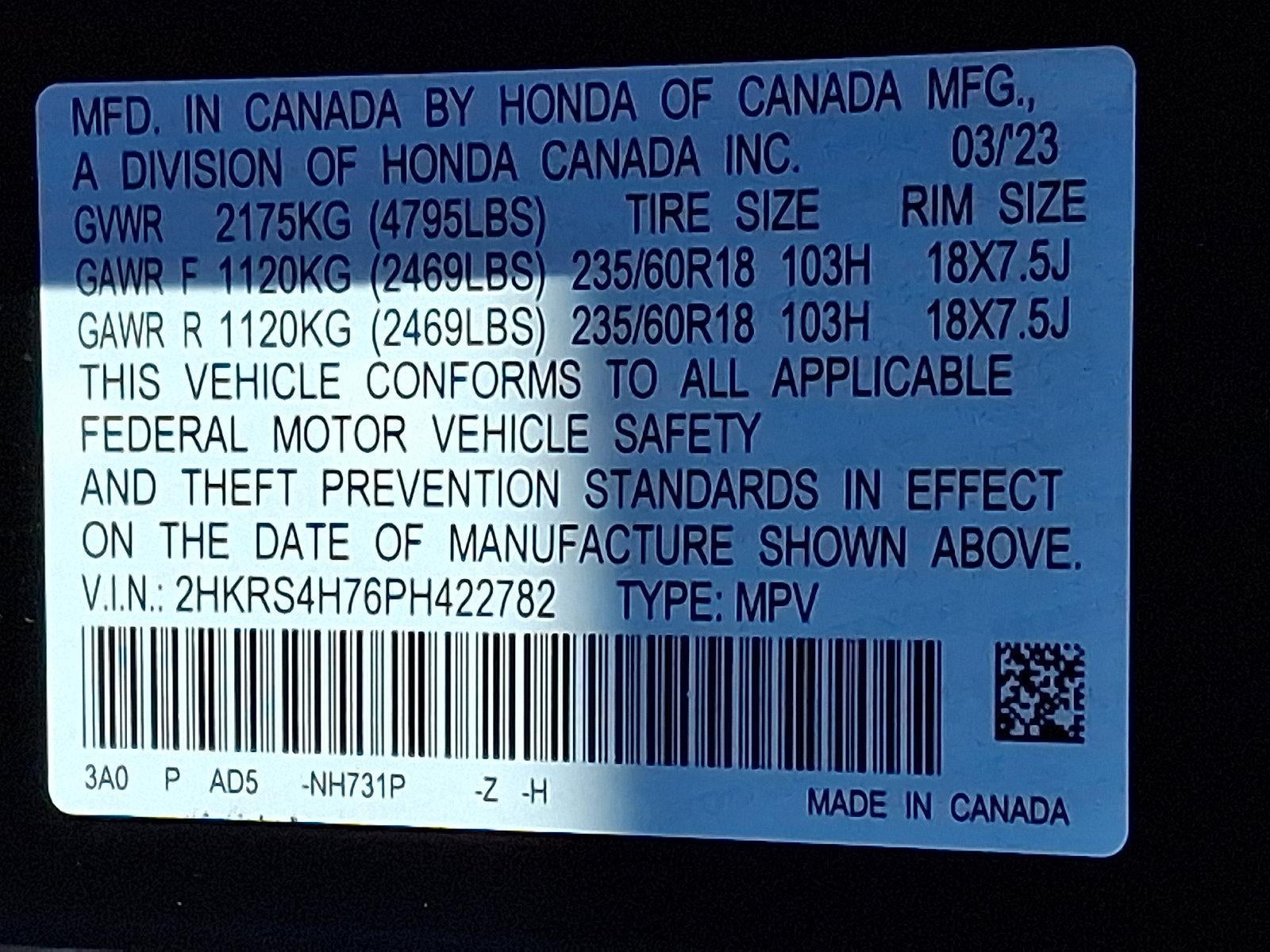 2023 Honda CR-V EX-L AWD