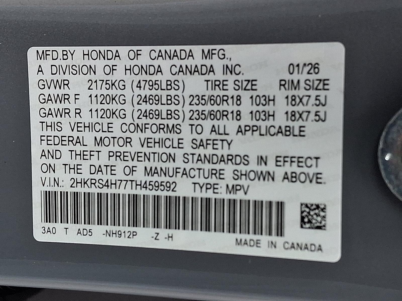 2026 Honda CR-V EX-L AWD