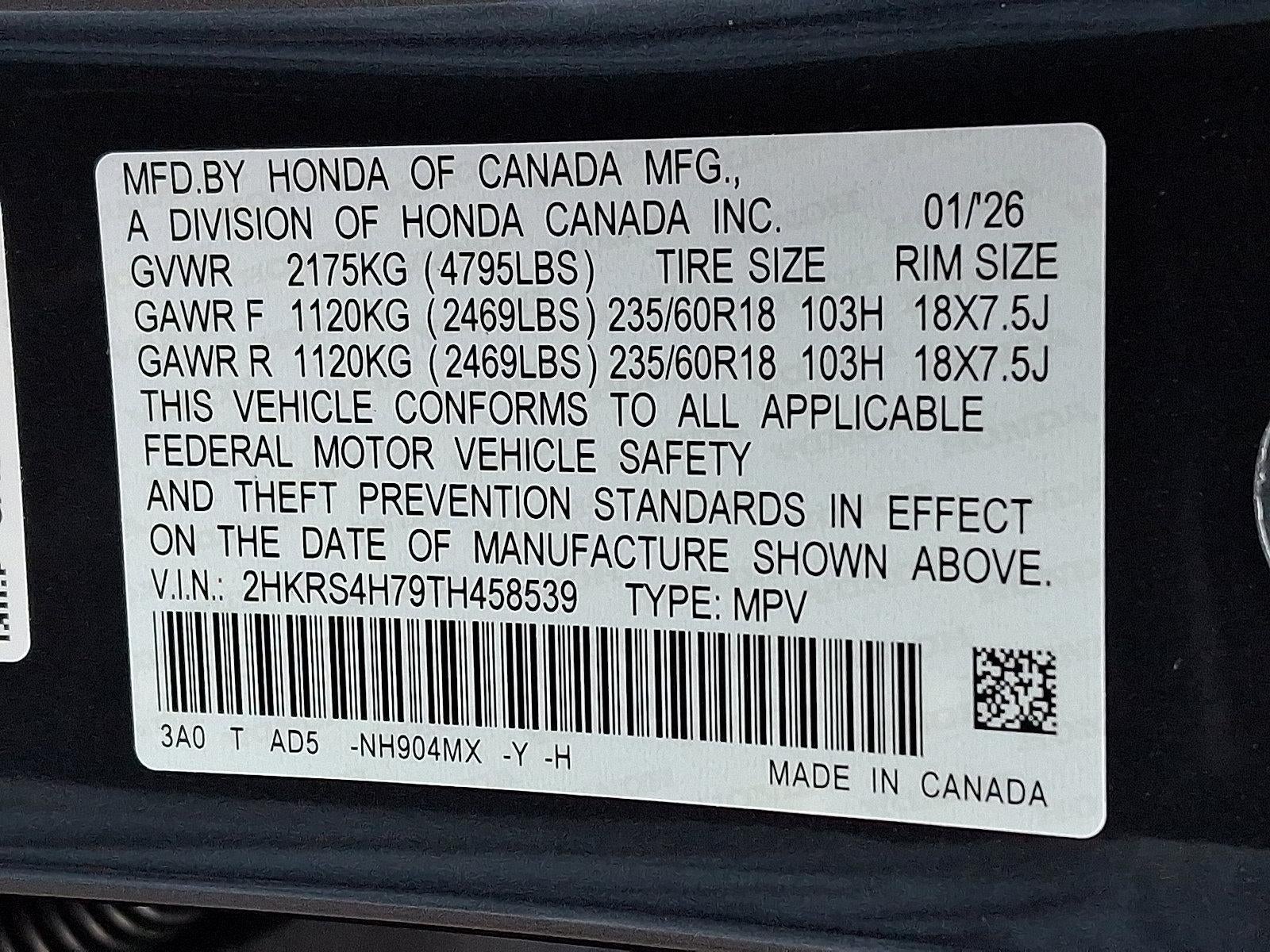 2026 Honda CR-V EX-L AWD