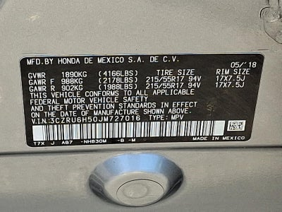 2018 Honda HR-V EX AWD CVT