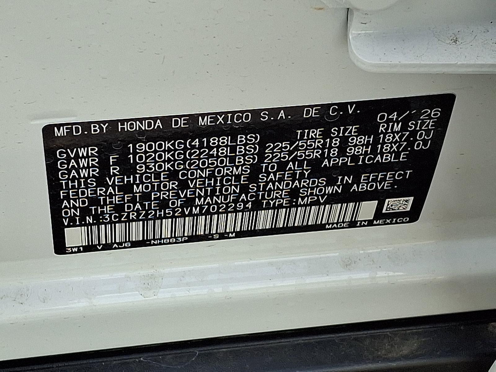 2027 Honda HR-V Sport AWD CVT