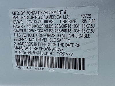 2026 Honda Odyssey EX-L Auto