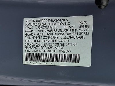 2027 Honda Odyssey Sport-L Auto