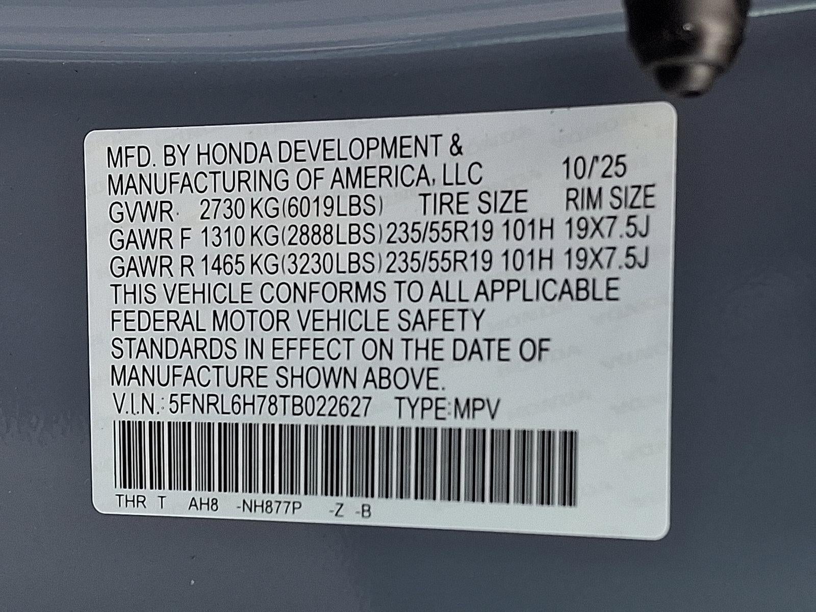2026 Honda Odyssey Sport-L Auto