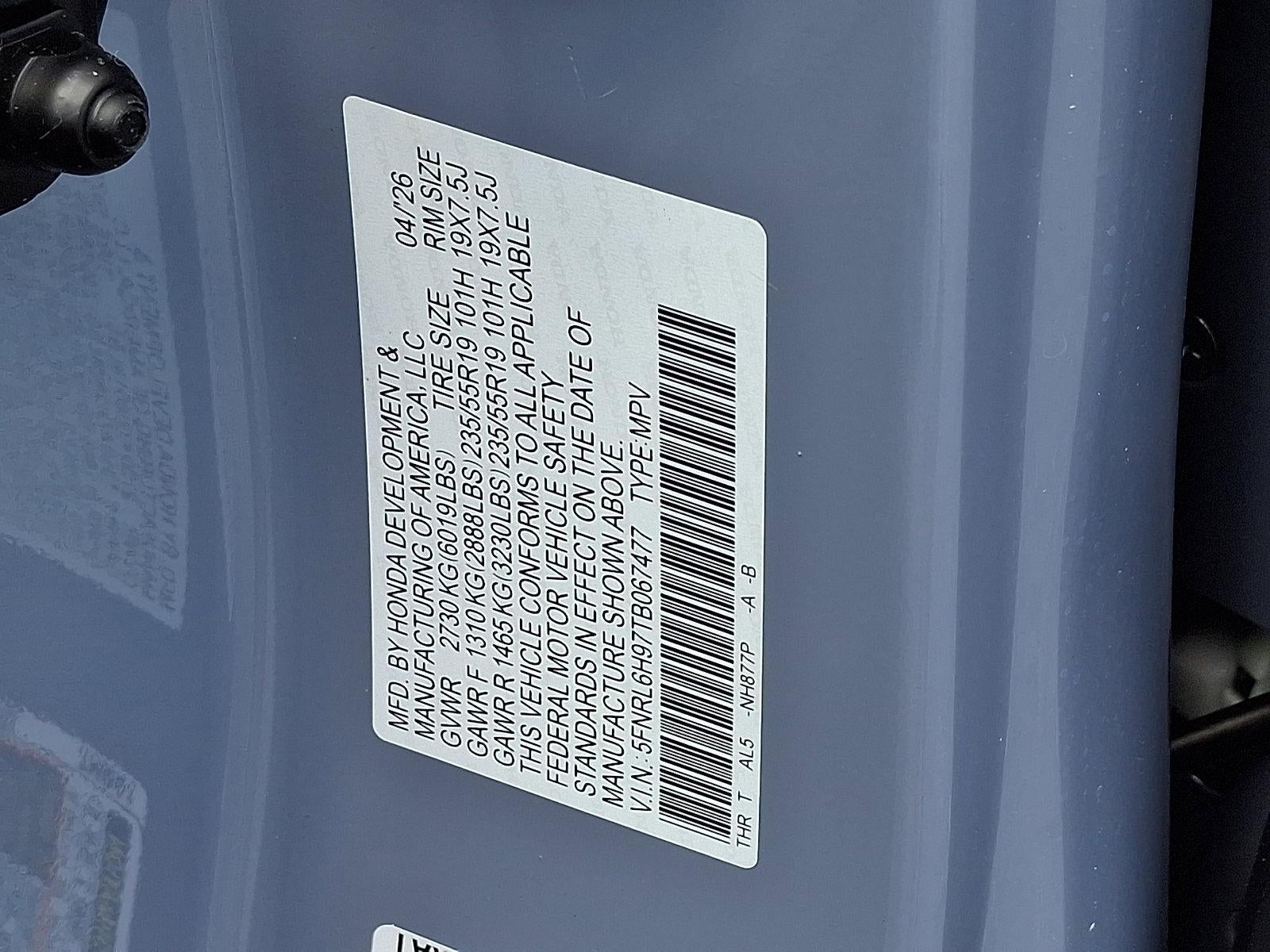 2026 Honda Odyssey Elite Auto