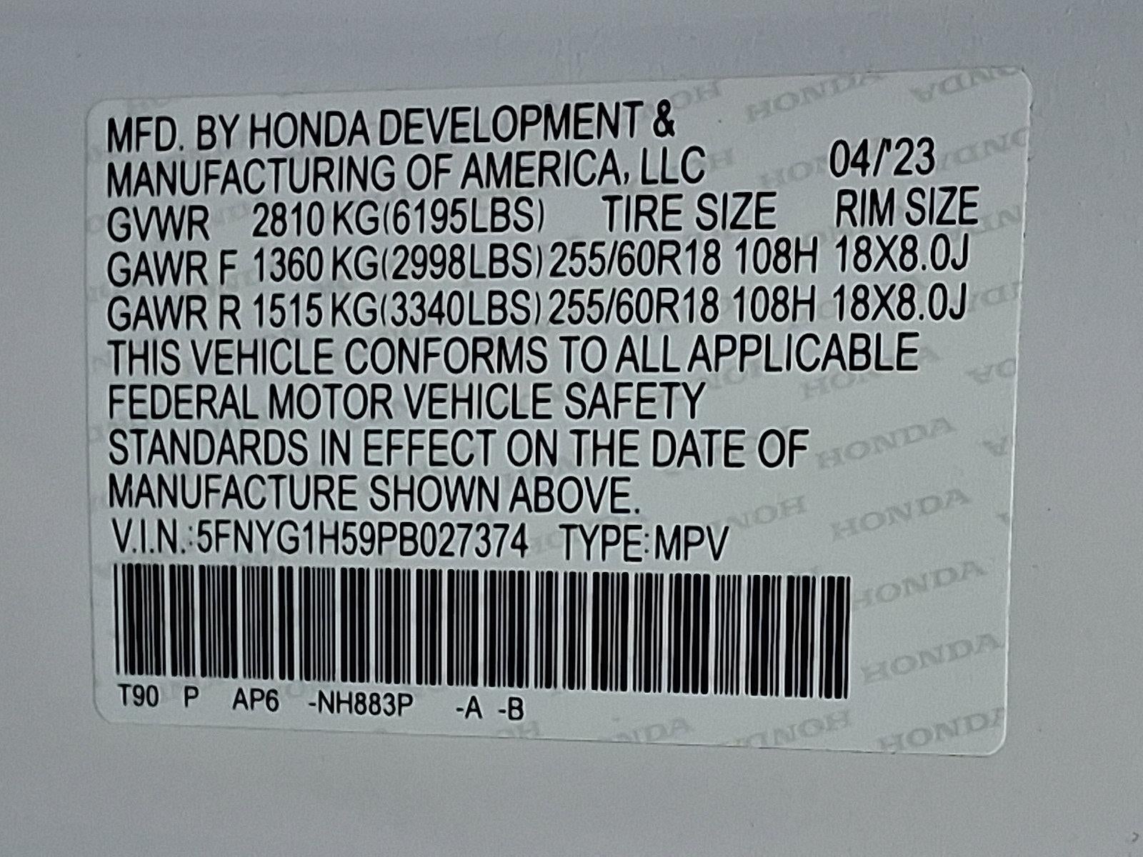 2023 Honda Pilot EX-L 7 Passenger AWD