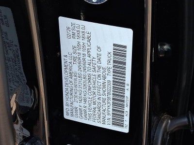 2026 Honda Ridgeline RTL AWD