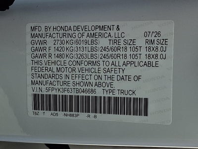 2026 Honda Ridgeline TrailSport AWD