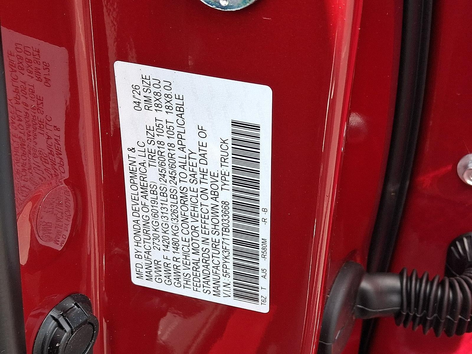 2026 Honda Ridgeline TrailSport+ AWD