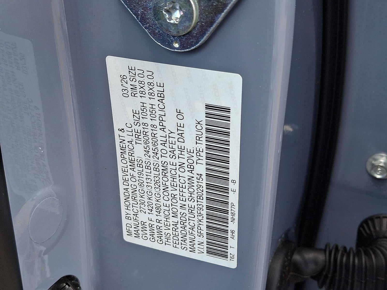 2026 Honda Ridgeline Black Edition Two-Tone AWD