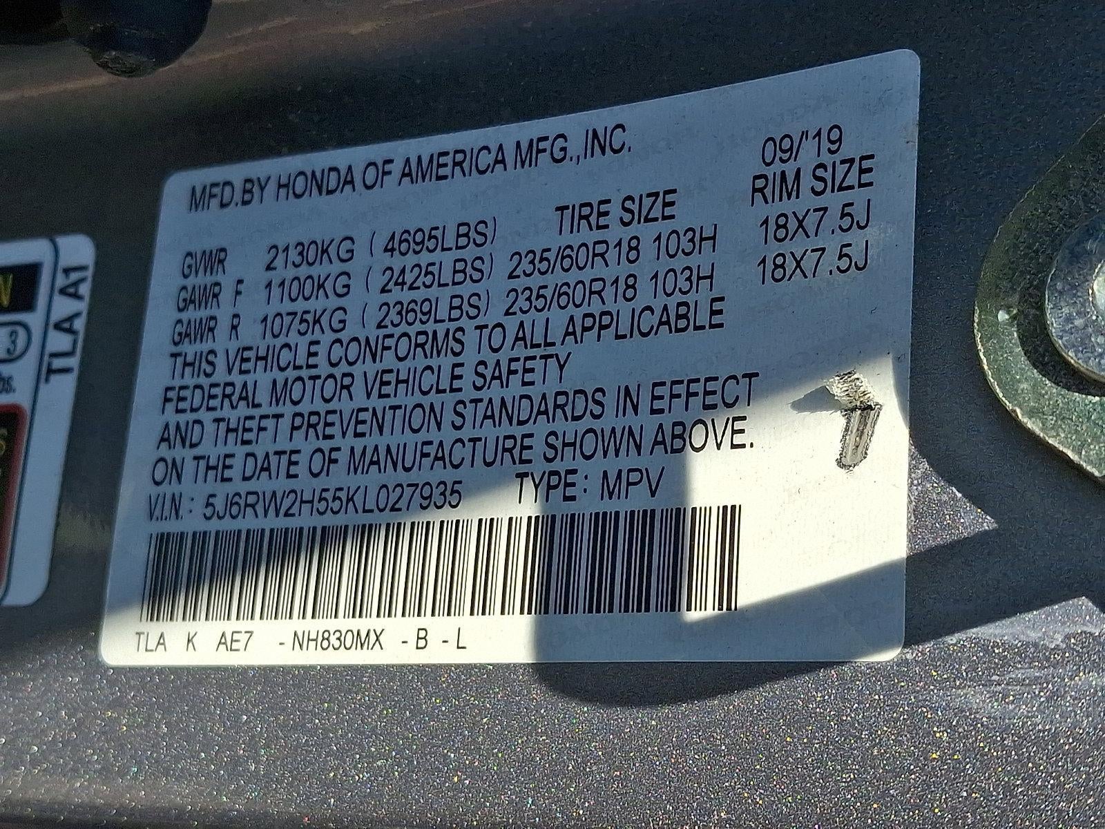2019 Honda CR-V EX AWD